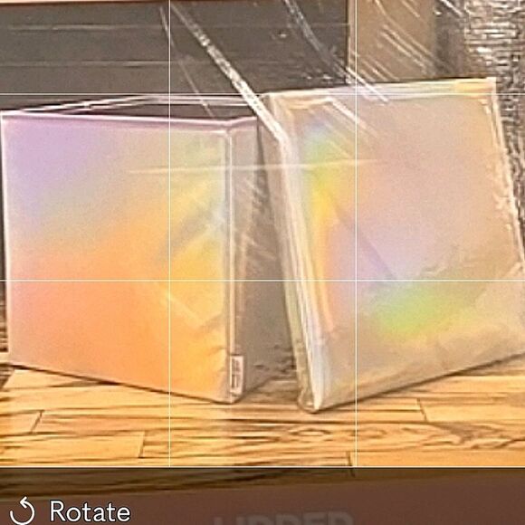 Juicy Couture Home Holographic Faux Leather Lidded Collapsible Storage Cube - Picture 8 of 9